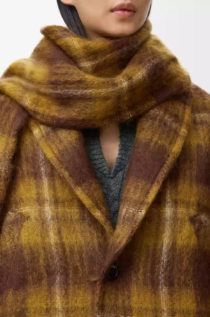 Chaqueta en mezcla de mohair y lana Amarillo/Multicolor Chaqueta en mezcla de mohair y lana Amarillo/Multicolor