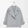 Chaqueta marinera Pebble de lana gris Chaqueta marinera Pebble de lana gris