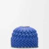 Charm floral en piel de becerro azul marino Charm floral en piel de becerro azul marino
