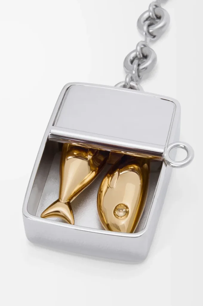 Charm Sardine Box Plata/Oro Charm Sardine Box Plata/Oro