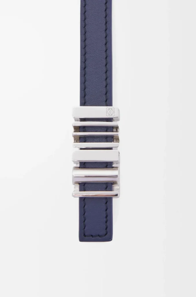 Cinturón LOEWE Graphic en piel de becerro clásica azul abyss/palladio Cinturón LOEWE Graphic en piel de becerro clásica azul abyss/palladio