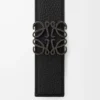 Cinturón reversible Anagram en piel de becerro granulada flexible Dark Khaki/Black/Dark Pal Cinturón reversible Anagram en piel de becerro granulada flexible Dark Khaki/Black/Dark Pal