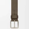 Cinturón Roller Curve en piel de becerro granulada flexible Tundra/Palladium vintage Cinturón Roller Curve en piel de becerro granulada flexible Tundra/Palladium vintage