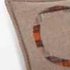 Cojín de lana y cachemira Beige/Naranja Cojín de lana y cachemira Beige/Naranja