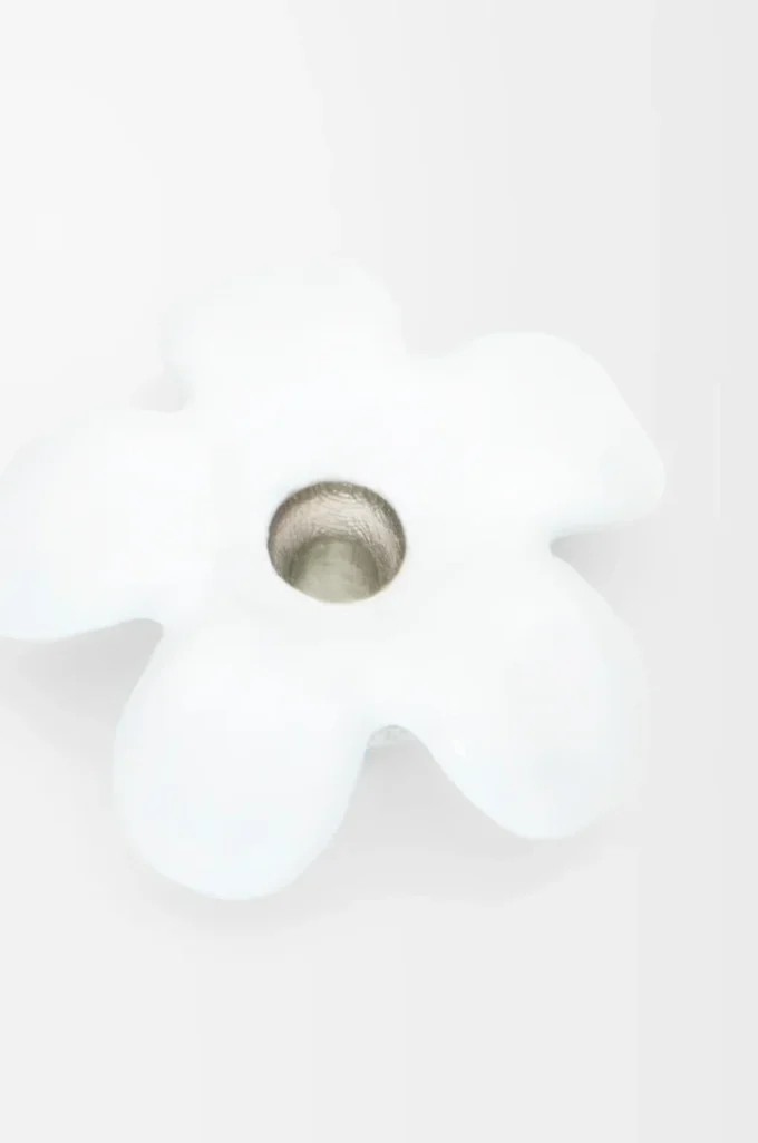 Colgante Flower Hat en plata de ley Plata/Blanco Colgante Flower Hat en plata de ley Plata/Blanco
