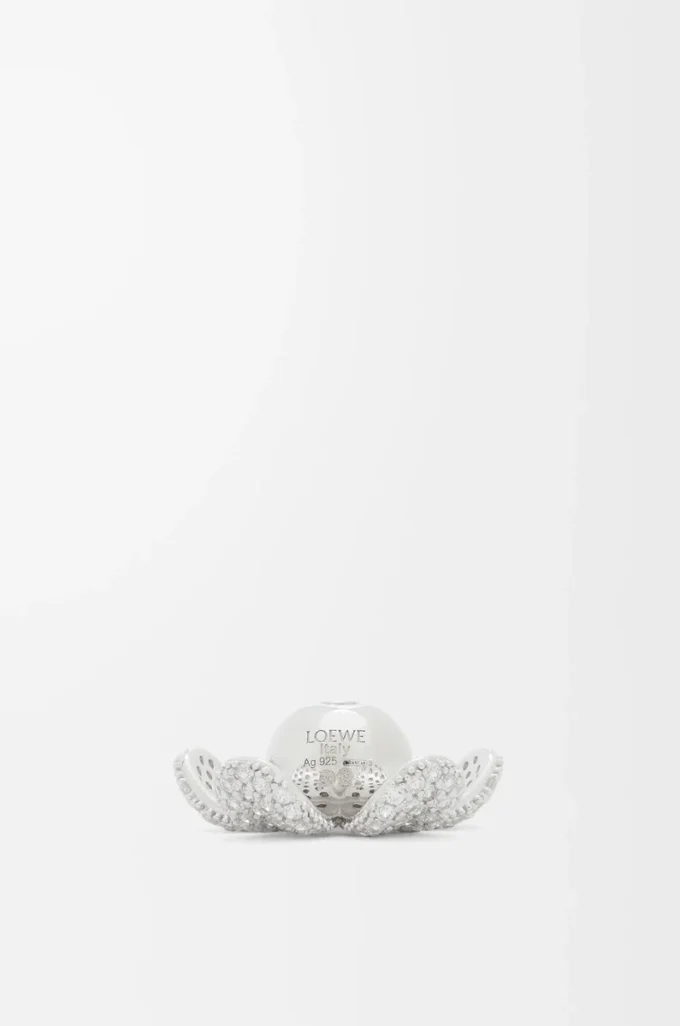 Colgante Flower Hat en plata de ley y cristales Plata/Blanco Colgante Flower Hat en plata de ley y cristales Plata/Blanco