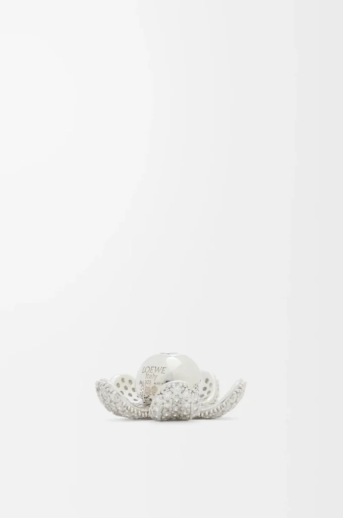 Colgante Flower Hat en plata de ley y cristales Plata/Blanco Colgante Flower Hat en plata de ley y cristales Plata/Blanco