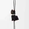 Colgante Futurist Cat en fieltro negro/naranja Colgante Futurist Cat en fieltro negro/naranja