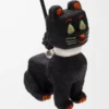 Colgante Futurist Cat en fieltro negro/naranja Colgante Futurist Cat en fieltro negro/naranja