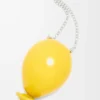 Colgante globo en plata de ley y esmalte amarillo Colgante globo en plata de ley y esmalte amarillo