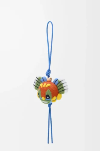 Colgante Knight Cat en fieltro rojo/azul Colgante Knight Cat en fieltro rojo/azul