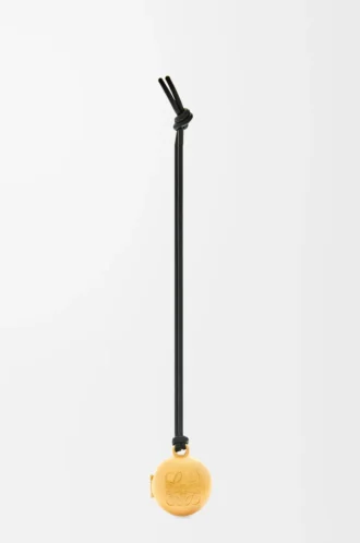 Colgante medallón Pebble Oro/Negro