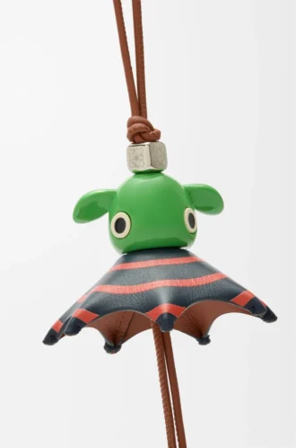 Colgante Stripey Puzz marrón claro/verde