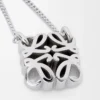 Collar Anagram Bombé en plata de ley Plata Collar Anagram Bombé en plata de ley Plata