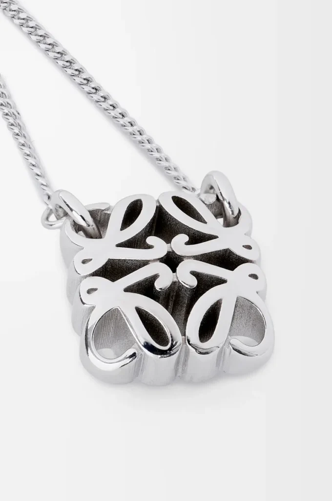 Collar Anagram Bombé en plata de ley Plata Collar Anagram Bombé en plata de ley Plata