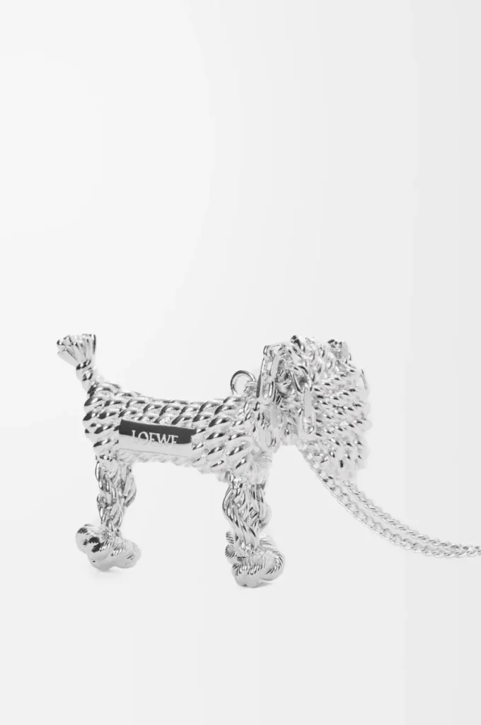 Collar con perro salchicha Plata Collar con perro salchicha Plata