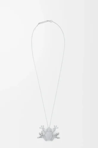 Collar con rana en plata Collar con rana en plata