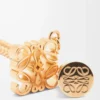 Collar personalizable en metal dorado Collar personalizable en metal dorado