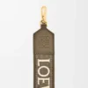 Correa Anagram en jacquard y piel de becerro Dark Khaki Correa Anagram en jacquard y piel de becerro Dark Khaki