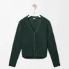 Cárdigan de viscosa verde oscuro Cárdigan de viscosa verde oscuro