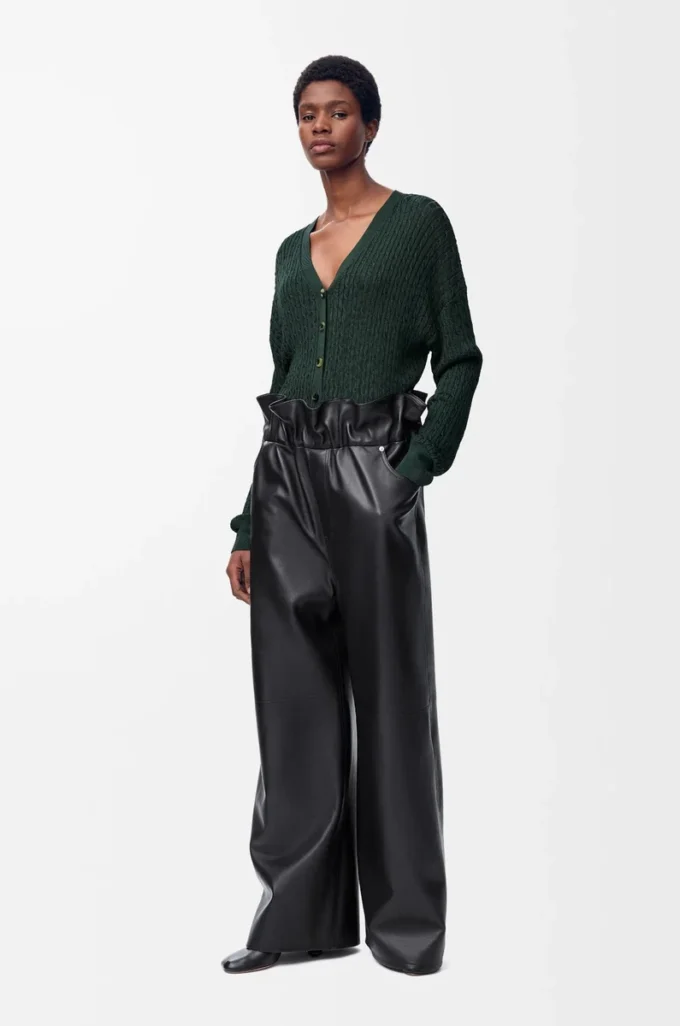 Cárdigan de viscosa verde oscuro Cárdigan de viscosa verde oscuro