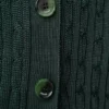 Cárdigan de viscosa verde oscuro Cárdigan de viscosa verde oscuro