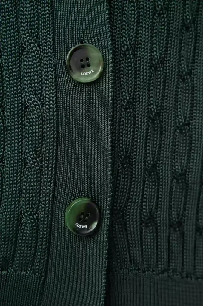 Cárdigan de viscosa verde oscuro Cárdigan de viscosa verde oscuro
