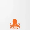 Dados pulpo en piel de becerro Naranja claro Dados pulpo en piel de becerro Naranja claro