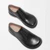 Derby brogue Campo en piel de becerro cepillada Negro Derby brogue Campo en piel de becerro cepillada Negro