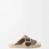 Espadrille Petal en piel de becerro curtida vegetalmente Marrón Espadrille Petal en piel de becerro curtida vegetalmente Marrón