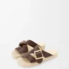 Espadrille Petal en piel de becerro curtida vegetalmente Marrón Espadrille Petal en piel de becerro curtida vegetalmente Marrón