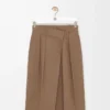 Falda cruzada de algodón Beige Falda cruzada de algodón Beige