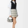 Falda de jacquard de mezcla de lana en negro/blanco Falda de jacquard de mezcla de lana en negro/blanco