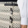 Falda de jacquard de mezcla de lana en negro/blanco Falda de jacquard de mezcla de lana en negro/blanco