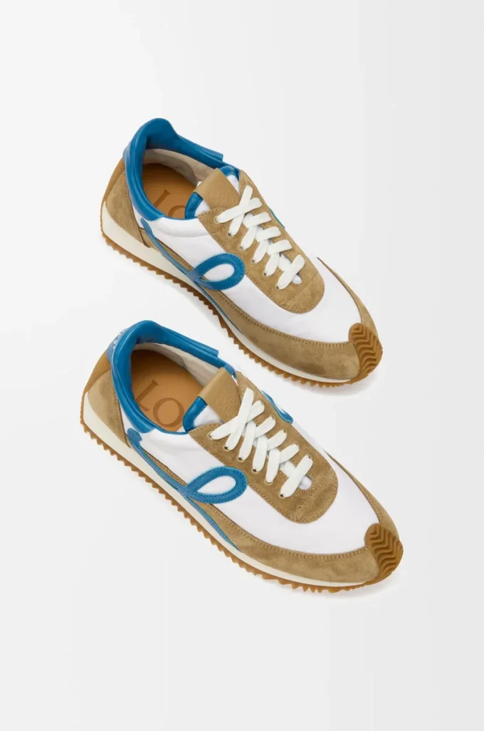 Flow Runner 2.0 de nylon y ante Sand/Blue/White Flow Runner 2.0 de nylon y ante Sand/Blue/White