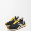 Flow Runner 2.0 en nailon y ante Negro/Blanco/Caqui