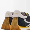 Flow Runner 2.0 en nailon y ante Negro/Blanco/Caqui