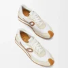 Flow Runner de nylon y ante Chocolate/Almost Optic Flow Runner de nylon y ante Chocolate/Almost Optic