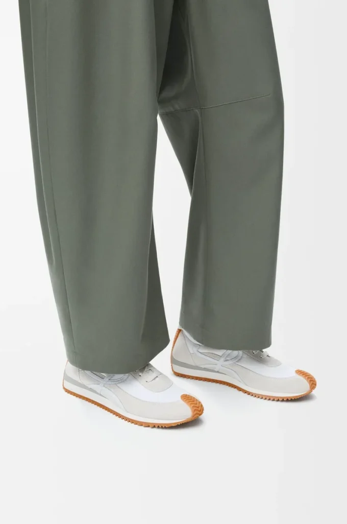 Flow Runner en nylon y ante Blanco Flow Runner en nylon y ante Blanco