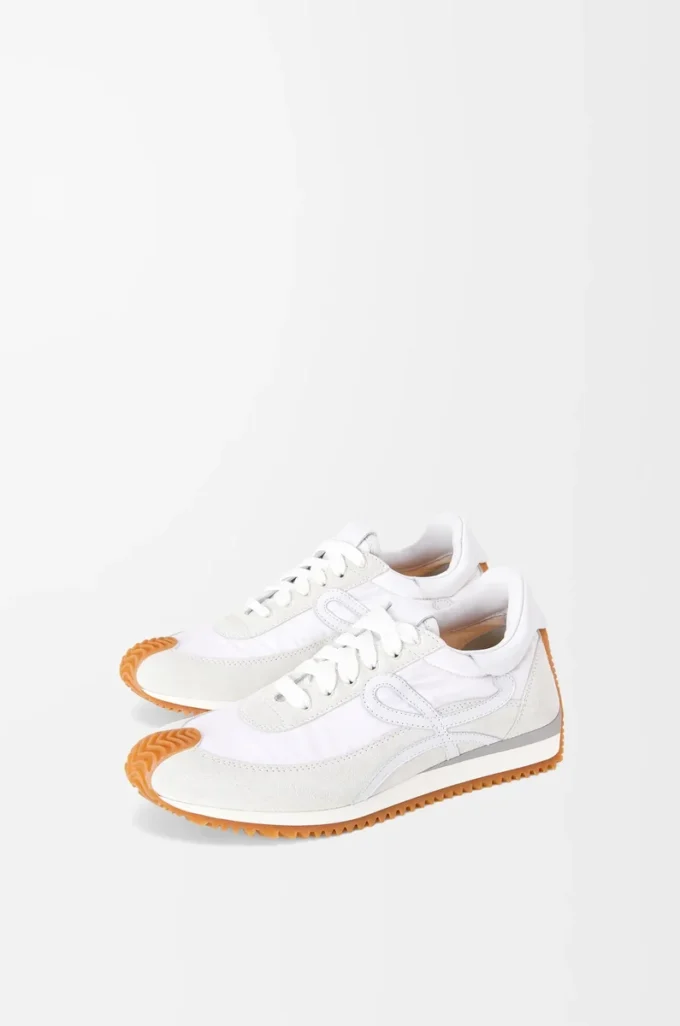 Flow Runner en nylon y ante Blanco Flow Runner en nylon y ante Blanco