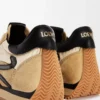 Flow Runner en nylon y ante dorado/negro Flow Runner en nylon y ante dorado/negro