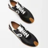 Flow Runner en nylon y ante Negro/Blanco Flow Runner en nylon y ante Negro/Blanco