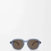 Gafas de sol Alpha Slim azul lechoso Gafas de sol Alpha Slim azul lechoso
