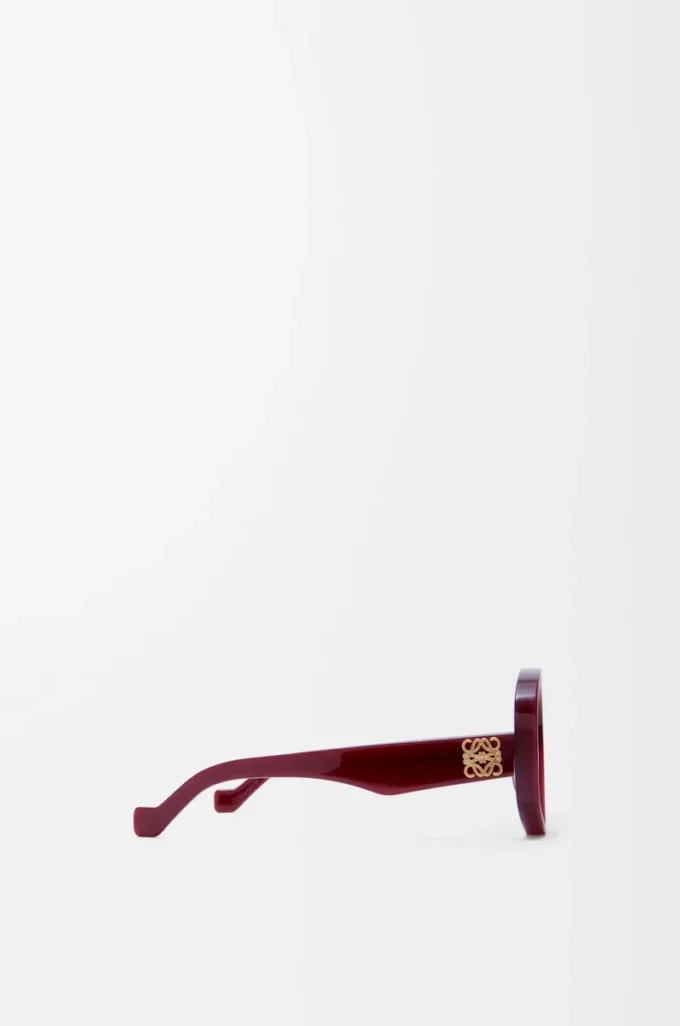 Gafas de sol Beveled Pentagon Milky Burgundy Gafas de sol Beveled Pentagon Milky Burgundy