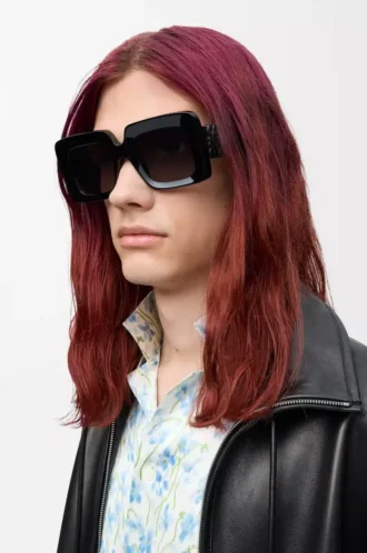 Gafas de sol Beveled Square Maxi Anagram Negro