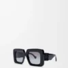 Gafas de sol Beveled Square Maxi Anagram Negro Gafas de sol Beveled Square Maxi Anagram Negro
