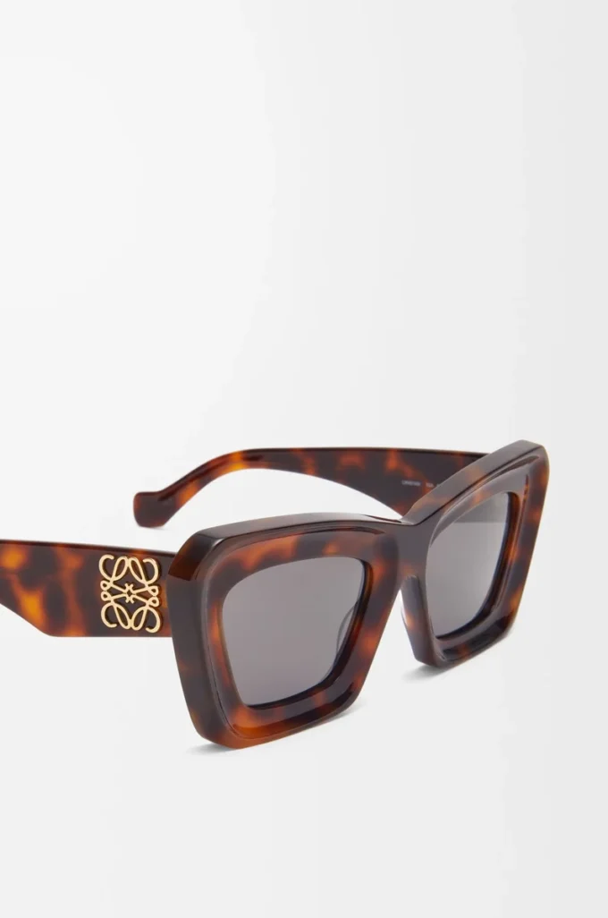 Gafas de sol Cateye biseladas Havana Gafas de sol Cateye biseladas Havana