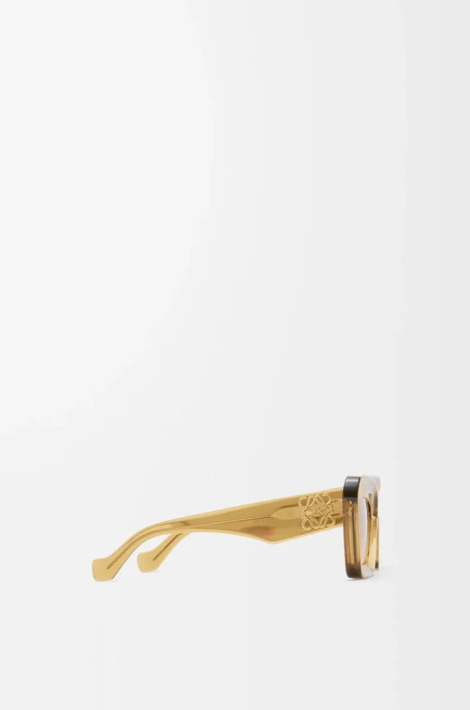 Gafas de sol Cateye biseladas Transparente Oliva Gafas de sol Cateye biseladas Transparente Oliva