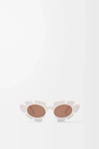 Gafas de sol con flores Marfil