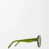 Gafas de sol con forma de flor verde cactus Gafas de sol con forma de flor verde cactus